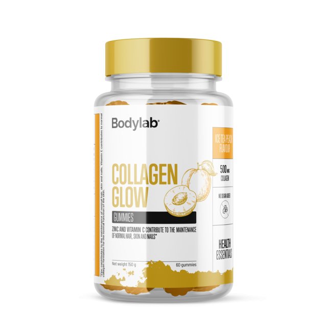 Collagen Glow Gummies (60 stk) - Ice Tea Peach