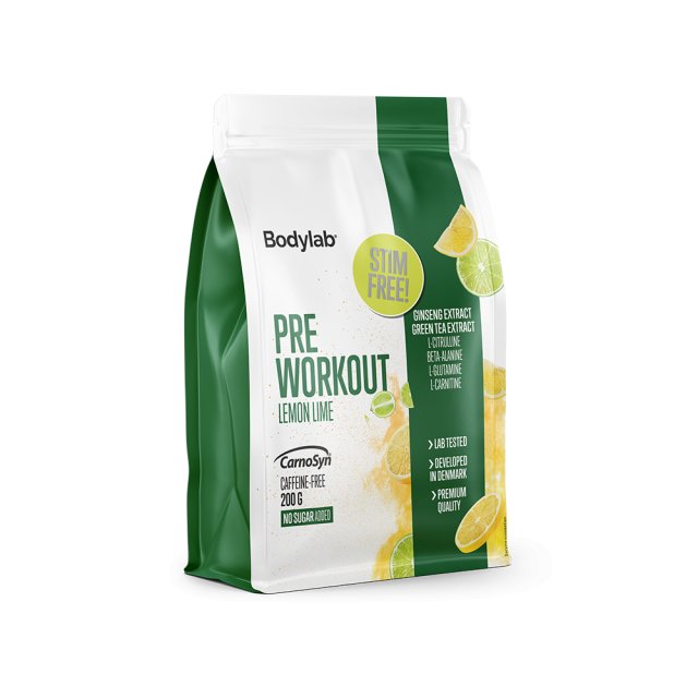 Pre Workout (200 g) - Lemon Lime (Caffeine-free)