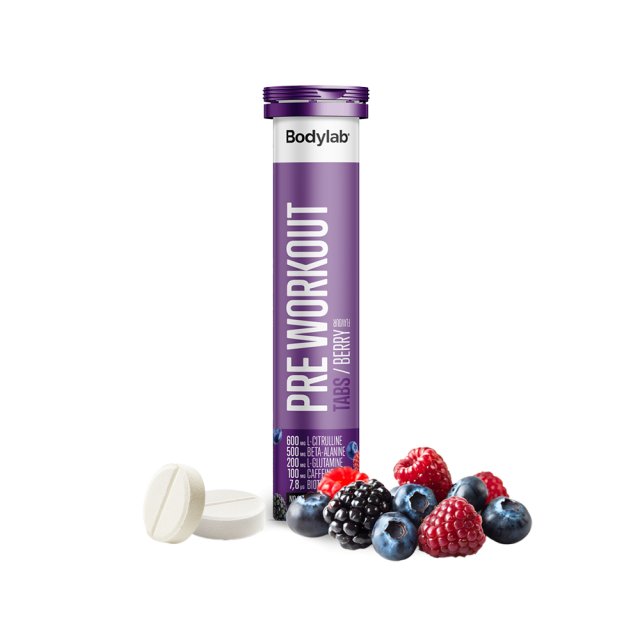 Pre Workout Tabs (20 stk) - Berry