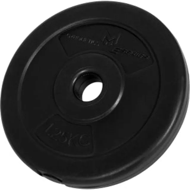 Vægtskive kunststof 1,25 kg (25 mm)