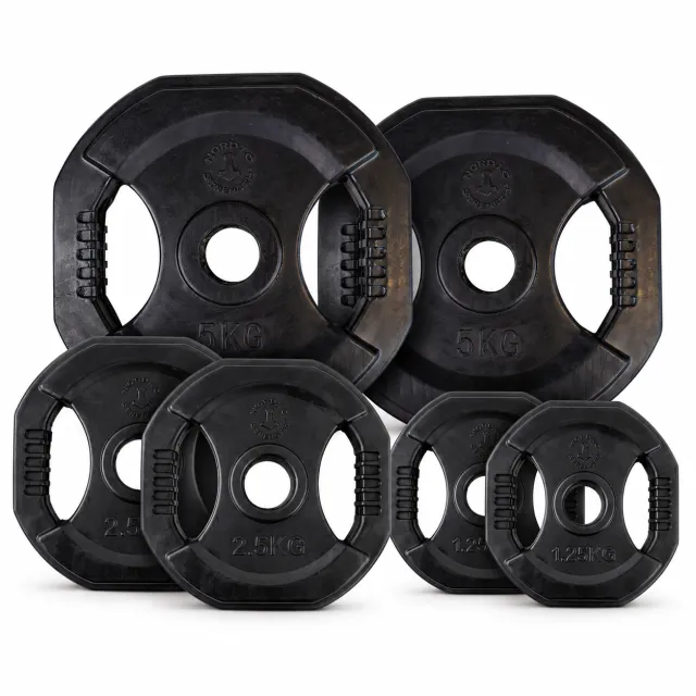 Sort pump-skivesæt 17,5 kg | Nordic Strength