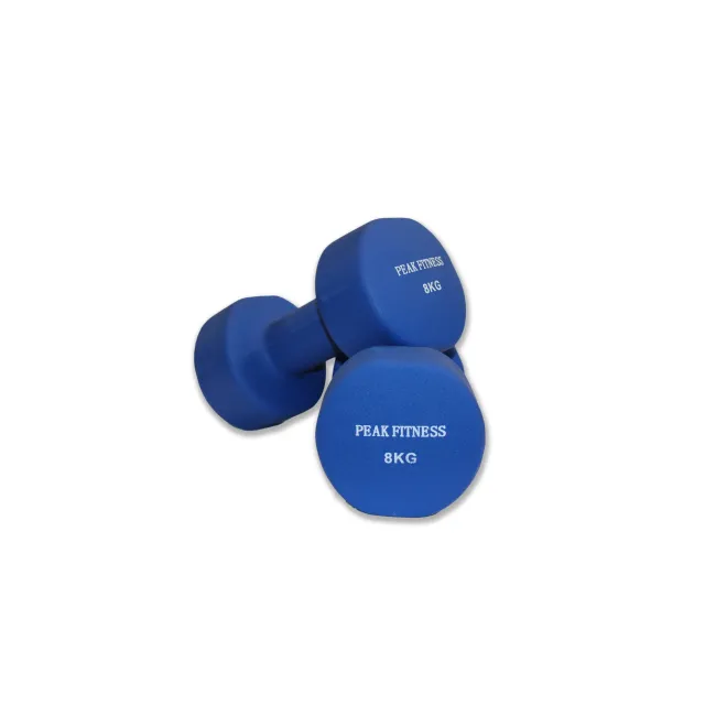 Peak Fitness -   2 x Håndvægt  - Neopren - 8 kg