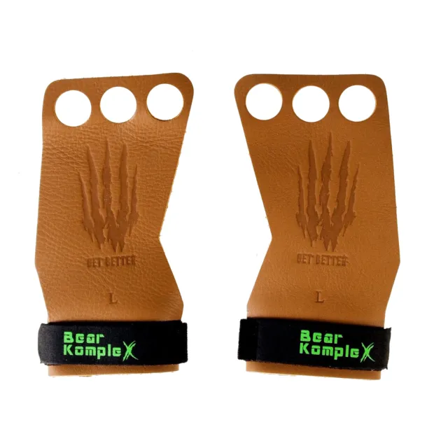 Bear KompleX Læder Grips Tan - 3 Hole str. M