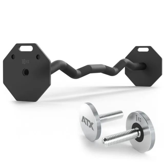ATX® OCTA Dumbbells SZ-Bar  Professionel EZ-Stang til Octa Håndvægtsystem