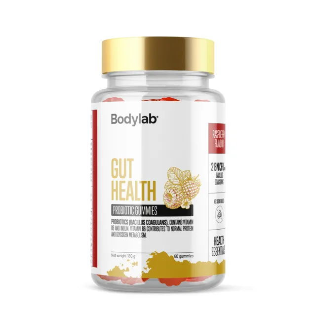 Gut Health Gummies (60 stk) - Raspberry