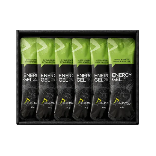 Energy Gel 25 Citrus-/Grøn Te 12 x 40 g