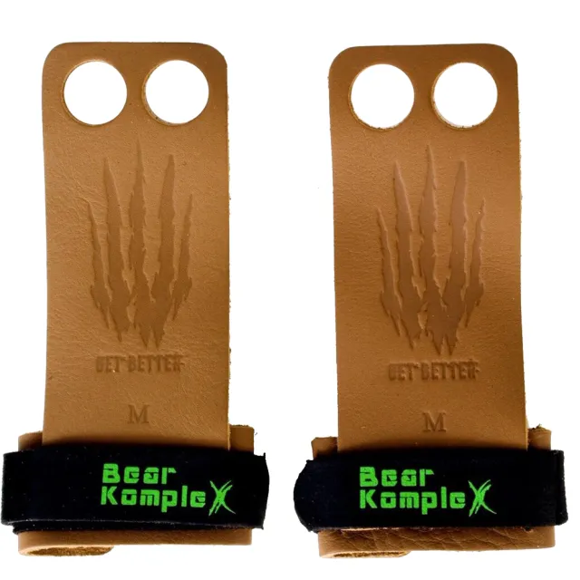 Bear KompleX Læder Grips Tan - 2 Hole str. M