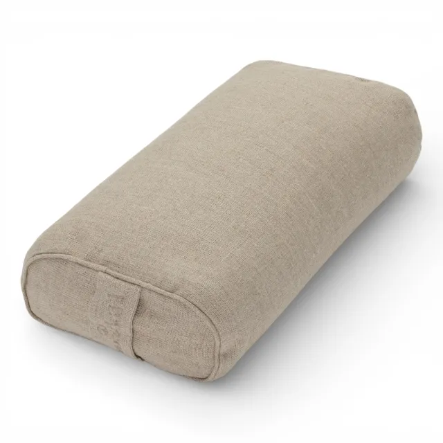 Moonchild Yoga Bolster Hemp 42x20x10 cm natur rektangulær yoga pude