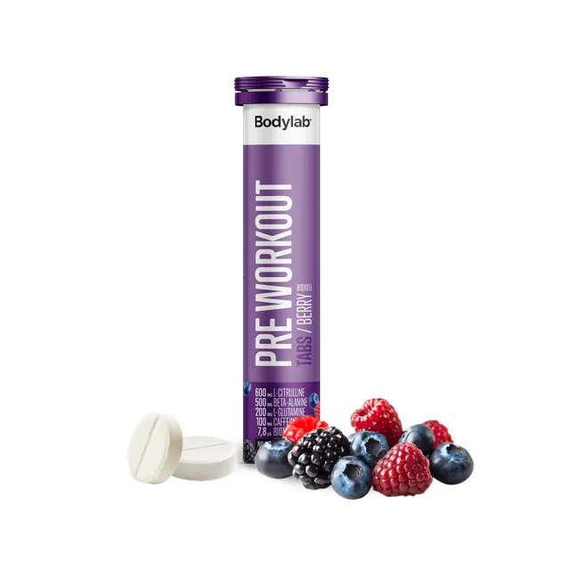 Pre Workout Tabs (20 stk) - Berry