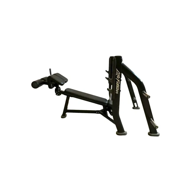 Life Fitness Signature Olympisk Decline Bænkpres m. Opbevaring - Brugt