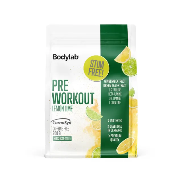 Pre Workout (200 g) - Lemon Lime (Stim-free)