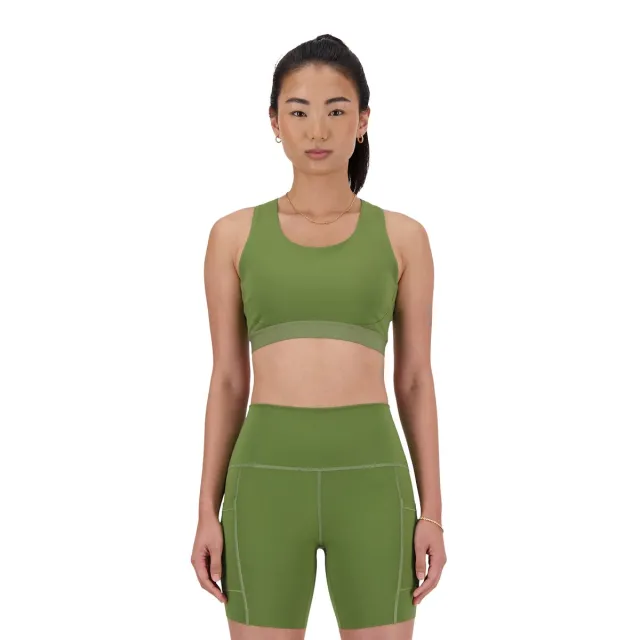 New Balance Sleek Medium Support Pocket Sports BH