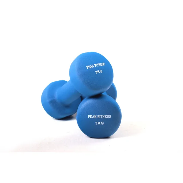 Peak Fitness -  2 x  Håndvægt - Neopren - 3 kg
