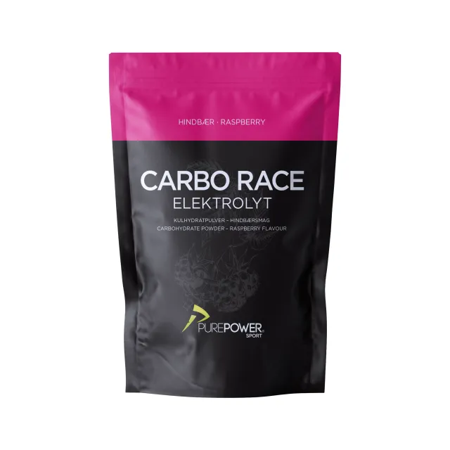Carbo Race Elektrolyt Hindbær 1 kg