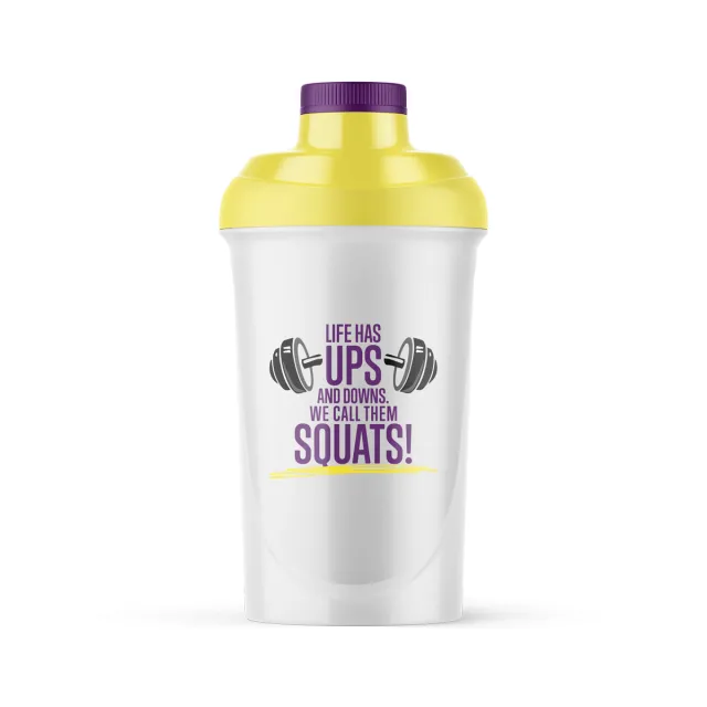 Bodylab Shaker (600 ml) - Purple/Yellow