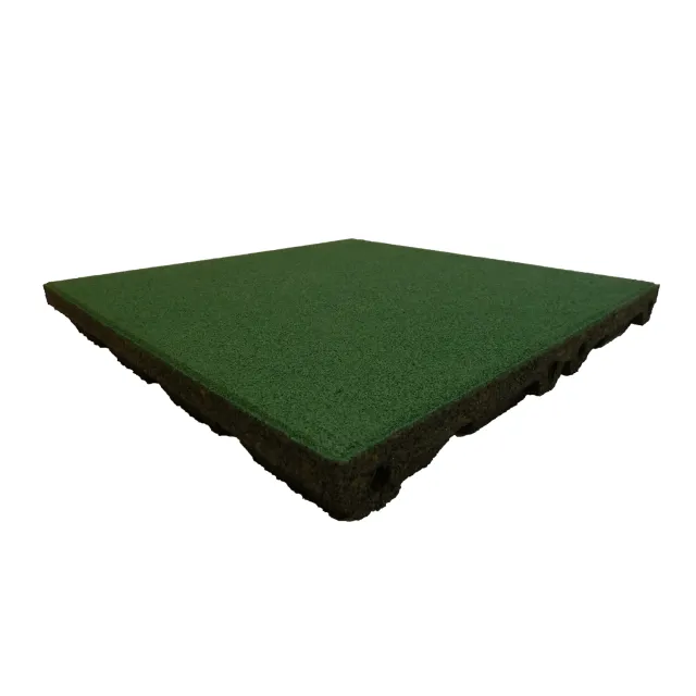 ErgoFloor - ErgoPlay Impact Gummifliser / Faldunderlag 500x500x60 mm Grøn