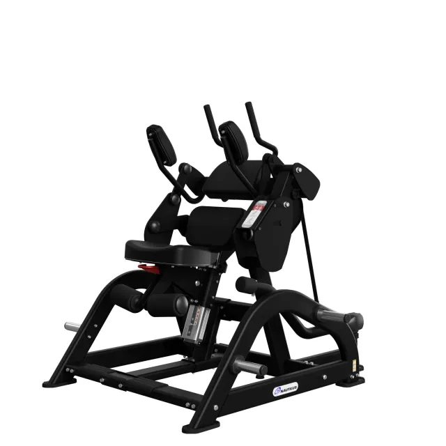 Nautilus Leverage Abdominal Crunch mavemaskine med leverage-modstand og gasassisteret sæde, sort
